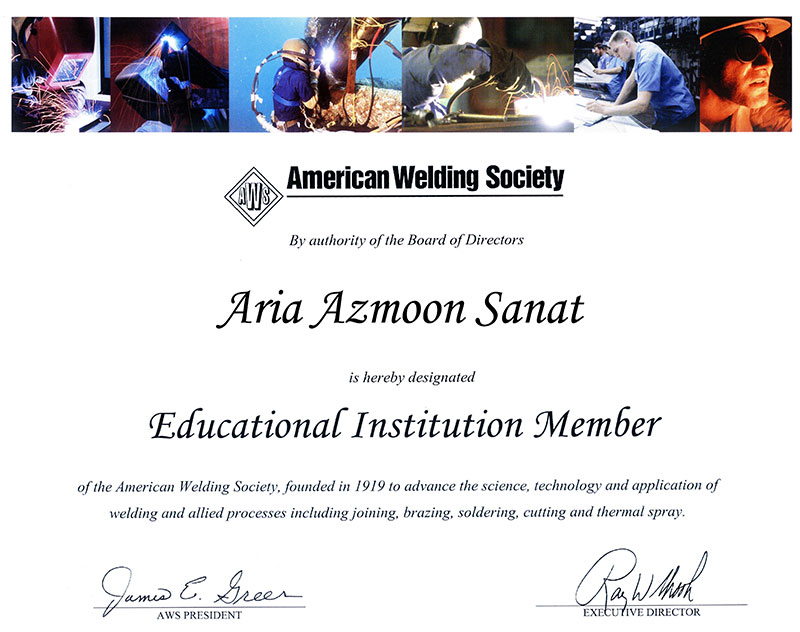 American Welding Society انجمن جوشکاری آمریکا