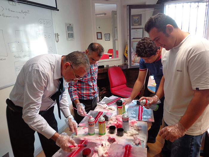 PT, MT دوره تست مایعات نافذ و تست ذرات مغناطیسی